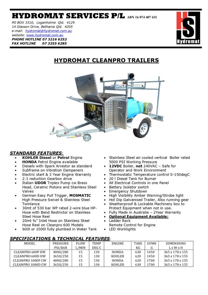 thumbnail of CLEANPRO TRAILERS